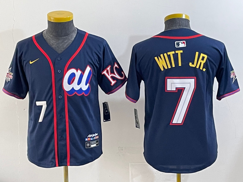 Youth Kansas City Royals #7 Witt Jr Nike MLB All Strar Jersey style 002